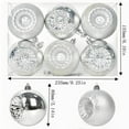 thumbnail image 3 of KOYPTL 6pcs 3.5In Christmas Ball Ornaments Set,Shatterproof Sunflower Christmas Tree Decorations Hanging Ball,Christmas Pendant for Holiday Wedding Party Christmas Baubles Decorations, 3 of 5
