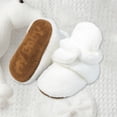 thumbnail image 4 of Miluxas Newborn Baby Cotton Booties Stay On Slipper Winter Warm Soft Shoes Non-Skid Infant Ankle Boots Crib Shoes White 12 Months, 4 of 4