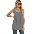thumbnail image 4 of Blusa Sin Mangas De Gasa Nikou Para Mujer Suave, 4 of 6