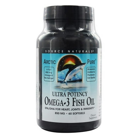 Source Naturals - ArcticPure Omega-3 Fish Oil 850 mg. - 60 (Best Source Of Omega 3 Fatty Acids)