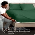 thumbnail image 5 of Bare Home Ultra-Soft Fitted Sheet + Pillowcase Set - Premium 1800 Collection - Deep Pocket - King, Forest Green, 5 of 8