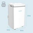 thumbnail image 3 of Keystone 5,000 BTU (8,000 BTU ASHRAE) 115-Volt Portable Air Conditioner with Remote, White, KSTAP08MFC, 3 of 19