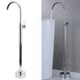 thumbnail image 4 of Robinet de Baignoire Autoportant, Résistant à la Corrosion, Largement Applicable, Robinet Mélangeur de Douche Stable pour Lavabo de Type Colonne Rétro, Noir, Placage Électrolytique, Or, Or Brossé, 4 of 7