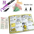 thumbnail image 4 of ZSCM 32 Colors Duo Tip Brush Markers Art Pen Set, Artist Fine and Brush Tip Colored Pens, for Adult Coloring Books Christmas Cards Drawing, 4 of 6