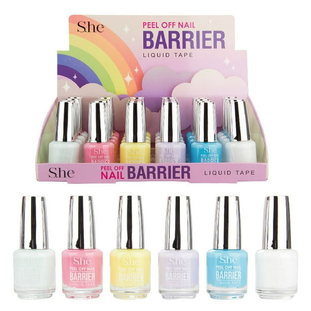 Peel Off Nail Barrier Liquid Tape SET OF 6 * BEAUTY TALK LA * - Peel Off Nail Barrier Liquid Tape SET OF 6 * BEAUTY TALK LA * -