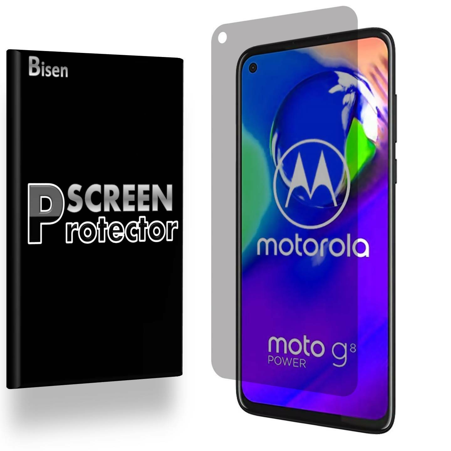 Fit For Motorola Moto G Power [2-Pack BISEN] Privacy Anti-Spy Screen Protector, Privacy Film To Keep Your Screen Secret, Anti-Scratch, Anti-Fingerprint