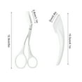 thumbnail image 3 of Tijeras para recortar cejas con peine para cejas. Herramienta segura para dar forma a las cejas., 3 of 6