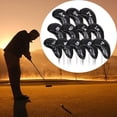 thumbnail image 3 of 12 fundas duraderas de PU para cabezas de hierro de golf, fundas protectoras para palos de golf Negro, 3 of 9