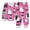 AB94 Pink, variant on Tisuna Kids Halloween Pajamas Set For Girls Comfort Fit Cartoon Print Long Sleeve Crewneck Tops And Pants Sleepwear Toddler And Children Everyday Sleep Wear Set Size 2-3 Years Blue