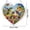 B, variant on Hometravel Acrylic Heart-shaped Puzzle Wind Chime Pendant, 94-Piece Puzzle Sun Catcher, Clear Acrylic Wind Chime for Porch, Garden, Patio, Balcony Decor