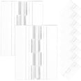 thumbnail image 1 of 10 bisagras acrílicas transparentes, bisagras plegables para cajones de gabinete., 1 of 7