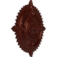 thumbnail image 3 of 29 1/8"OD x 1 1/4"ID x 4"P Haylynn Ceiling Medallion (Fits Canopies up to 1 1/4"), Hand-Painted Antique Copper, 3 of 7