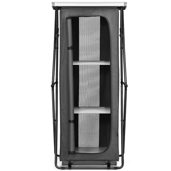 Costway Folding Pop-Up Cupboard Compact Camping Storage Cabinet w/ Bag X-Large Size