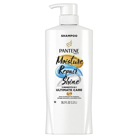 Pantene Pro-V Ultimate Care Moisture + Repair + Shine Shampoo for Damaged Hair and Split Ends (38.2 fl. oz