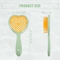 thumbnail image 4 of Unique Bargains Vent Hair Brush for Women for Curly Straight Wavy Hair Heart Shape Green, 4 of 7