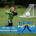 thumbnail image 6 of fankhu Children Football Gloves Adjustable Elastic PU Sports Accessories (6 Blue), 6 of 8
