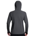 thumbnail image 2 of TRYSIL Men's Athletic Hooded UPF 50+ Sun Protection Long Sleeve Fishing Running Rash Guards Shirts, 2 of 6