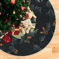thumbnail image 5 of FMSHPON Halloween Bat Moon Xmas Christmas Tree Skirt Stand Mat for Holiday Party Decoration Indoor Outdoor 36 inches, 5 of 6
