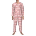 thumbnail image 3 of Naloa Cute Poodle Dog Men’s Pajamas Set - Long Sleeve Button Down Sleep Shirt and Pajama Bottoms Sleepwear Set-X-Large, 3 of 7