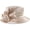 Champagne Gold, variant on Women Party Church Derby Hat, Satin Cloth Flower Church Hat Female Banquet Fascinator Wedding Formal Hats for Evening Party Prom