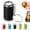 Black, variant on Mini Coin Storage Keychain, 2-in-1 Portable Compact Coin Holder Pouches, Loose Change Container with Secure Snap Closure and Keyring Loop For Car Tolls