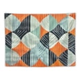 thumbnail image 5 of Orinice Orange Blue Geometric Shapes Tapestry Wall Hanging Unique Style for Home Wall Decor - Art for Living Room Bedroom Dorm 40x60inch, 5 of 6