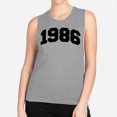 thumbnail image 2 of 1986 College Style Women's Muscle Tank 2X-Large Heather Grey, 2 of 5