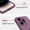 thumbnail image 3 of for iPhone 14 Pro Max Case with Magnetic Ring Holder Premium Soft Liquid Silicone Cover [Anti-Scratch Microfiber Liner] Shockproof Kickstand Protective Phone Case for iPhone 14 Pro Max Purple, 3 of 6