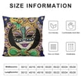 thumbnail image 5 of PHYHOO Mardi Gras Beads Mask Throw Pillow Covers, We Don't Hide The Crazy We Parade It Holiday Cushion Case Decoration for Sofa Couch, 5 of 5