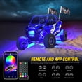 thumbnail image 7 of Waywe 2 PCS 4FT LED Whip Light with 4PCS Rock Lights Kit Spiral RGB Chasing App Remote Control Stop Turn Reverse Lights Whips for UTV ATV Truck Buggy Dune RZR, 7 of 7