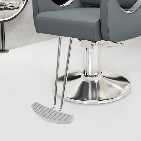Silver Barber Chair Salon Shampoo Styling Hair Spa Beauty Equipment Footrest USA