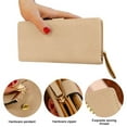 thumbnail image 3 of Cartera larga para mujer, bolso de moda con cremallera., 3 of 5