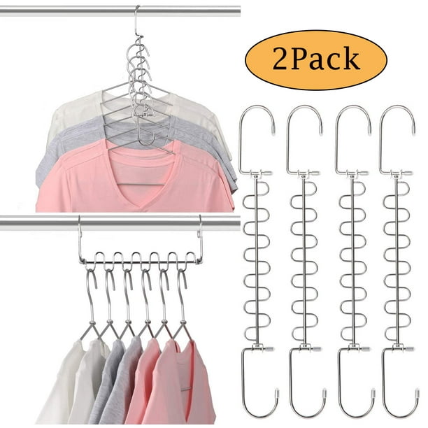 LNKOO 2 Pack DAY Magic Hangers Space Saving Hangers for Clothes Hangers