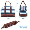 thumbnail image 6 of Weekender Bag, Women Canvas Tote, Portable Duffle Bag with Shoe Compartment Handbag, 6 of 9