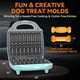 thumbnail image 3 of Molde para golosinas de perro Baker's Friend con 16 moldes en forma de hueso color aqua, 3 of 6