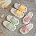 thumbnail image 5 of Zecgelong Girls Slide Slippers For Home Indoor Outdoor Soft Breathable Linen Shoes With Sole Comfortable Casual Daily Wear Non- Slippers for Girls Size 6-7 Years, 5 of 5