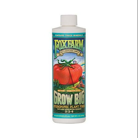 - Grow Big Hydro Liquid Plant Food Concentrate, 1-pt., Hydrofarm, FX14094