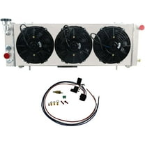 Full Aluminum Radiator For 1991-2001 Jeep Cherokee XJ/Comanche 2.5L 4.0L AT/MT 1993 1995 1996 1997 1999 2000 Jeep Cherokee Radiator 3 x 9" Cooling Electric Fan w/Shroud