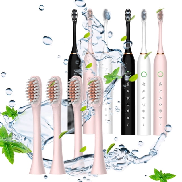 Mareep Electric Toothbrush Replacement Brush Head, Electric Toothbrush Brush Head The Gums From Excessive Friction and Clean The Gingival Sulcus. Attention To Changing