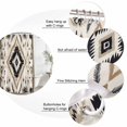 thumbnail image 6 of Boho Black Brown Waterproof Fabric Shower Curtain,Retro Geometric Southwestern Ethnic Waterproof Fabric Shower Curtain for Bathroom Curtains Bathtubs Shower Curtains with 12 Hooks Extra Long 72x96, 6 of 8