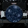 thumbnail image 1 of Dark Abstract Flower Polyester Universal Spare Wheel Tire Cover Custom Tire-Covers for Trailer RV SUV Truck Camper, 1 of 5