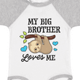 thumbnail image 4 of Inktastic My Big Brother Loves Me with Sloth and Hearts Boys or Girls Baby Bodysuit, 4 of 5