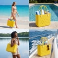 thumbnail image 5 of CALLINOX Women's Waterproof EVA Beach Tote Bag 3-Piece Set,Yellow., 5 of 7