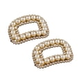 thumbnail image 5 of Guardurnaity Zapato ligero de perlas de imitación Clip con incrustaciones de diamantes de imitación Llamativo botón trasero plano Clips de tacón alto Cuadrado 2piezas Guardurnaity CBP499623, 5 of 5