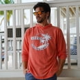 thumbnail image 3 of Reel Life Circle Palm Ocean Washed Captiva Hoodie - Small - Spicy Orange, 3 of 4