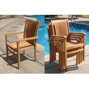 Add-on Item: Cahyo Stacking Arm / Captain Single / Solo Dining Chair Outdoor Patio Grade-A Teak Wood WholesaleTeak #WMDCARCH