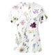 thumbnail image 5 of Fiudx Ofertas Relámpago Mujer Estampado Cuello Redondo Encaje Ahuecado Manga Corta Pulóver Blusa Camiseta Tops, 5 of 5