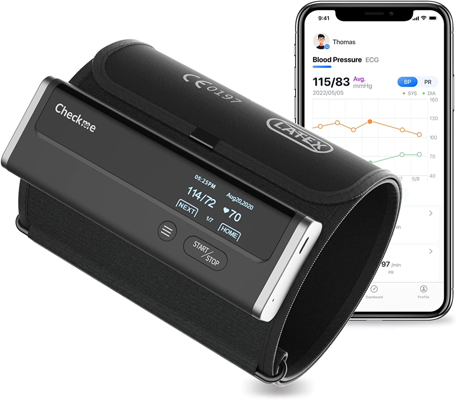 Wellue Portable Blood Pressure Monitor with EKG, Supporting AI  Interpretation via the Free App