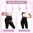 thumbnail image 5 of INNERSY Maternity Leggings Over the Belly High Waisted Pregnancy Yoga Pants for All Stages(M,Black), 5 of 9