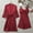 Wine, variant on Women Sleepwear Satin Nightgown Mini Slip Chemise Short Nightwear Floral Print Womens Lingerie Cowl Neck Sleep Dress S-3XL